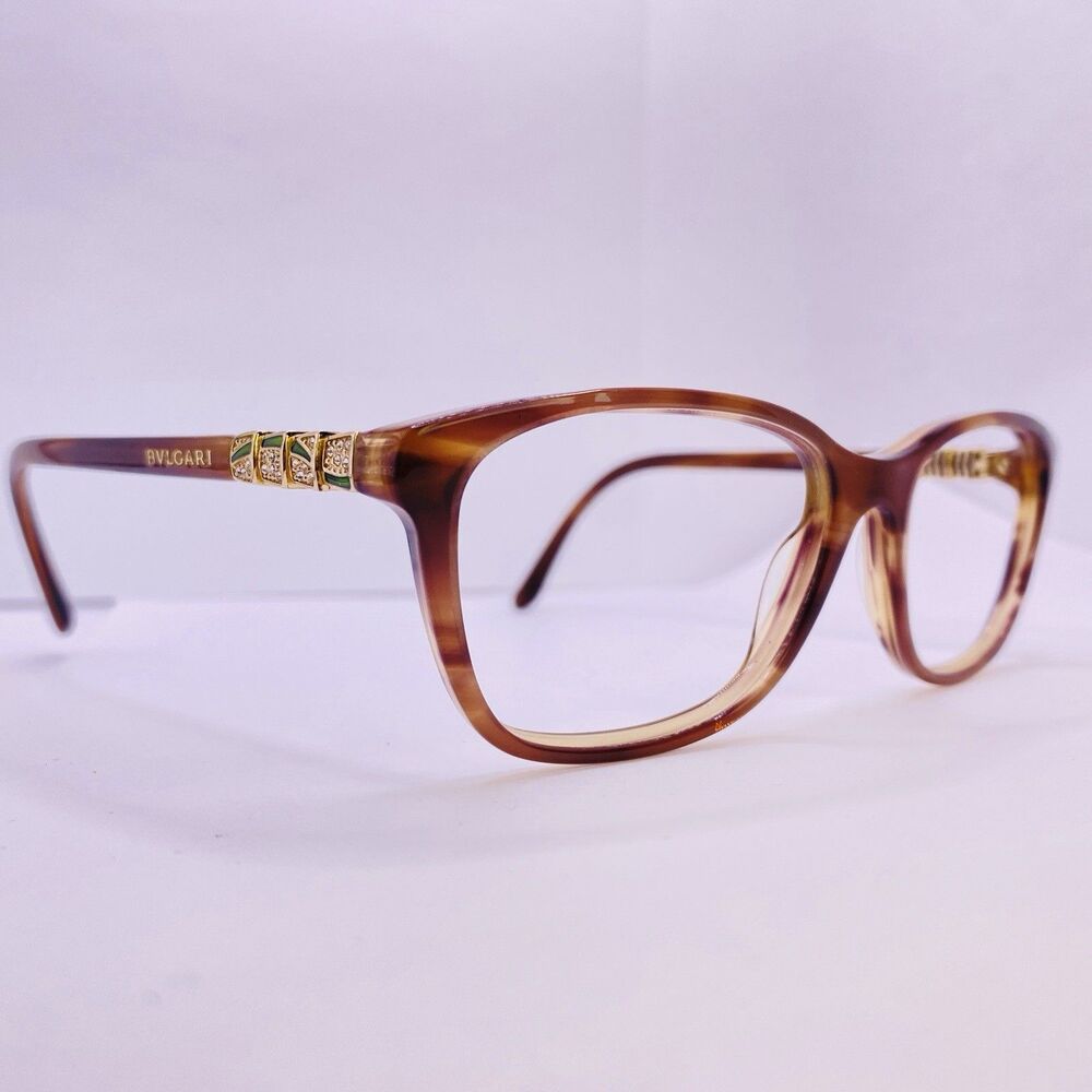 Bvlgari Eyeglasses Sunglasses Frames Authentic 53 [] 16 140 Gradient Brown Gold